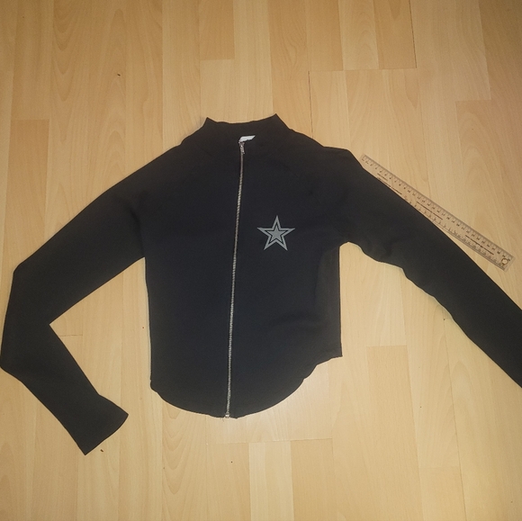 Black Star Embellished Women's Jacket - Picture 4 of 4